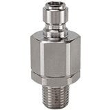 EA Series Stainless Steel Nipple with Male Thread, Unvalved